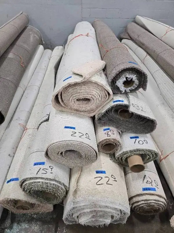 10 Rolls of Misc. Carpet Remnants - Approx. 2,124 sq. ft.