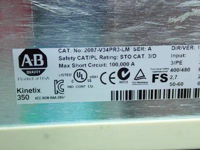 USED ALLEN BRADLEY 2097V34PR3LM