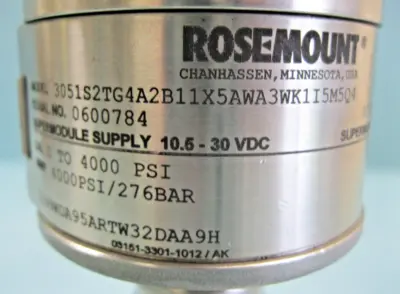 NEW Rosemount 3051 S2TG4A2B11X5AWA3WK1I5M5Q4