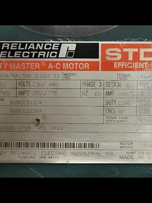 USED RELIANCE ELECTRIC 01MAN47309 G003 TZ