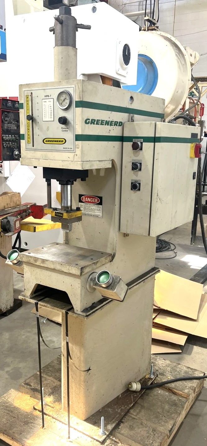 USED 1996 GREENERD PRESSES GREENERD HPB-7 PRESS
