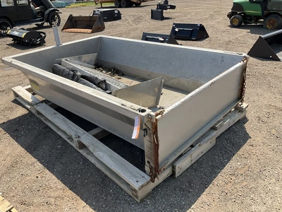 Aluminum 8’L dump box insert for a long box pickup truck, electric over hydraulic pump, no wiring or...