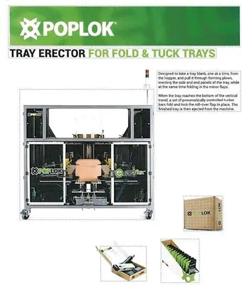 USED 2020 ENDFLEX POPLOK TRAY FORMER 2-TUCK DUAL STATION