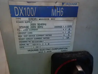 USED 2011 YASKAWA ELECTRIC MH6