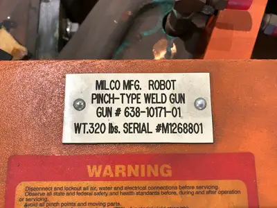 Used Milco Spot Style Weld Gun Spot Welders Michigan US | Maverick Industrial Sales #1489456
