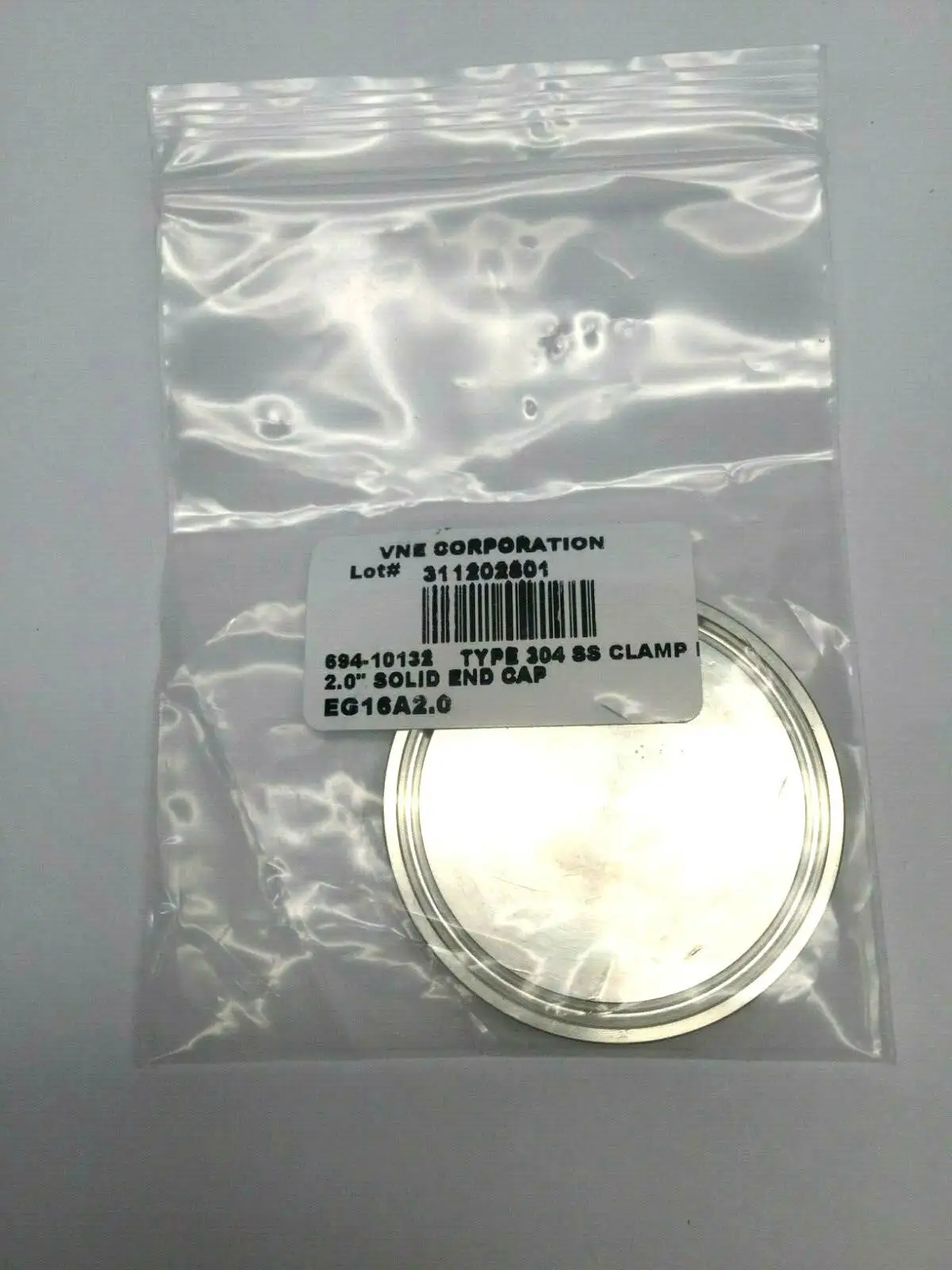 New | in-Stock VNE Type 304 SS Clamp 2” Solid End Cap Misc Industrial Equipment Michigan US | Maverick Industrial Sales #1397488