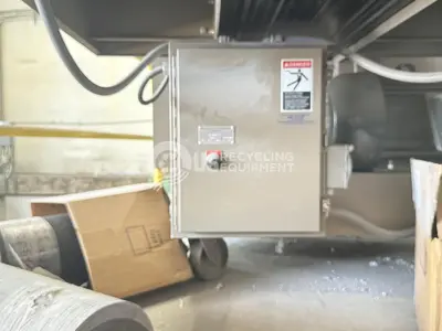 USED ALLEGHENY 18-250C PAPER SHREDDER WITH INFEED CONVEYOR