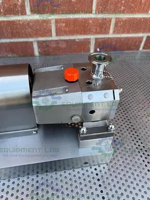 USED VIKING S1S STAINLESS STEEL ROTARY LOBE PUMP W/STAINLESS MOTORS 1 HP MOTOR