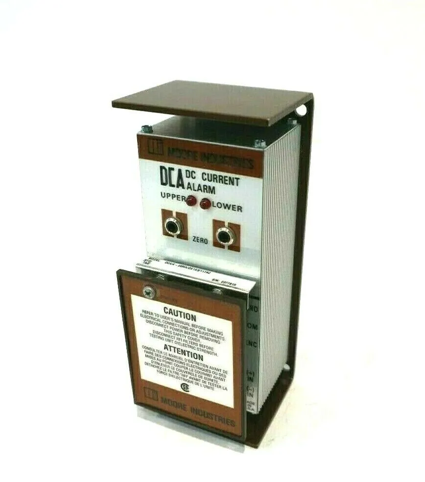 NEW MOORE INDUSTRIES DCA/4-20MA/DX1X3/117AC DC CURRENT ALARM DCA420MADX1X3117AC