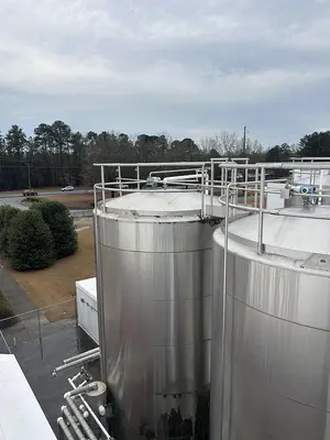 Walker Stainless 20,000 Gallon Jacketed Stainless Steel Storage Tanks SA240/T316L R-717 Lot of 4 1997