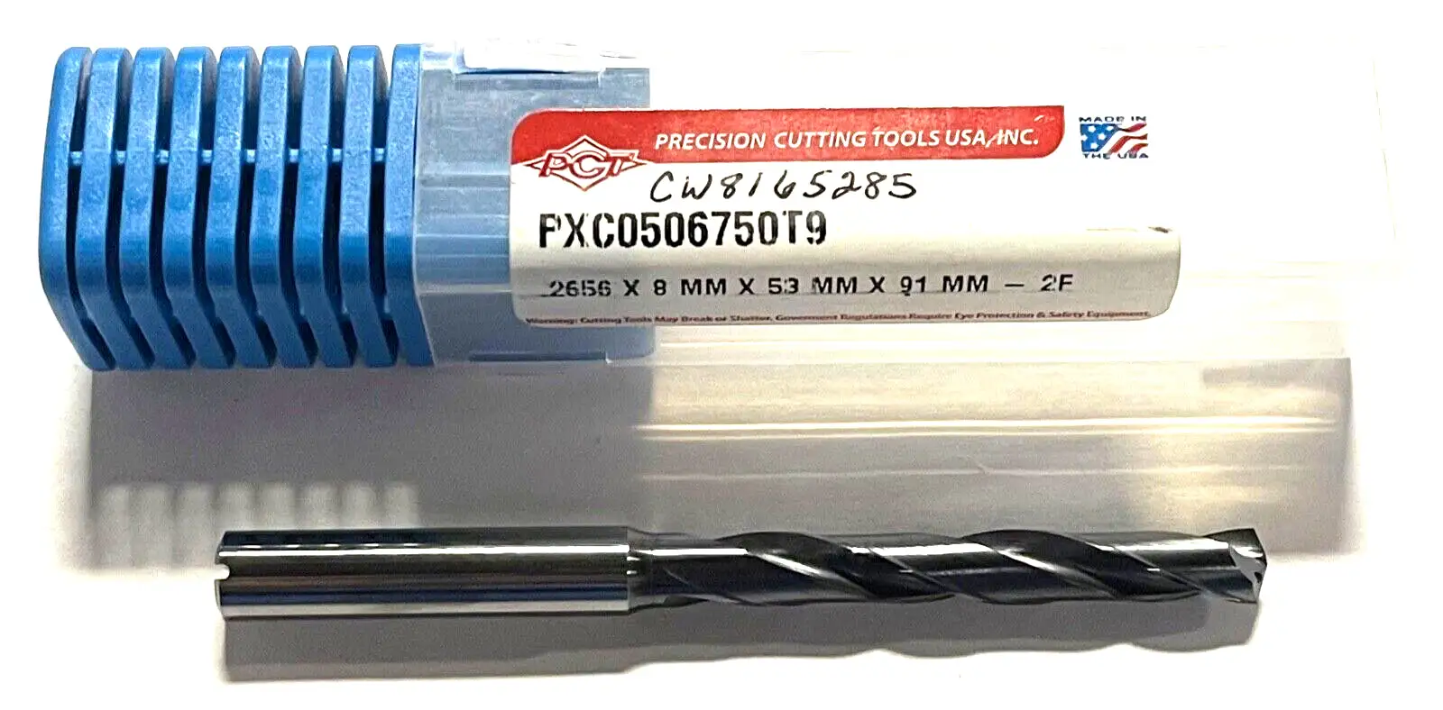 PCT .2656 Solid Carbide Drill 5xD Coolant Thru 150Â° 2FL Varianta Supral Coated