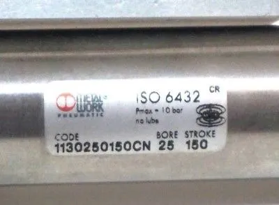 NEW METAL WORK PNEUMATIC 1130250150CN CYLINDER W/ 706303013