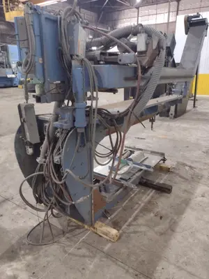 72" JETLINE SEAM WELDER WITH 3-WAY COPPER GROOVE BOTTOM CLAMP & MILLER COMPONENTS: STOCK #23642