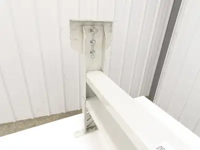 Hytrol HPS-7 37"W Conveyor Leg Stationary Floor Support 25-5/8" to 31-5/8" WHITE
