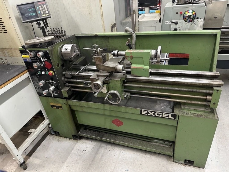 EXCEL 1440 GF Lathe, Geared-Head 14" × 40" with DRO