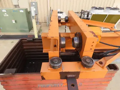 Harrington 1 Ton Single Girder Underhung Bridge Crane 17' Span w/Chain Hoist