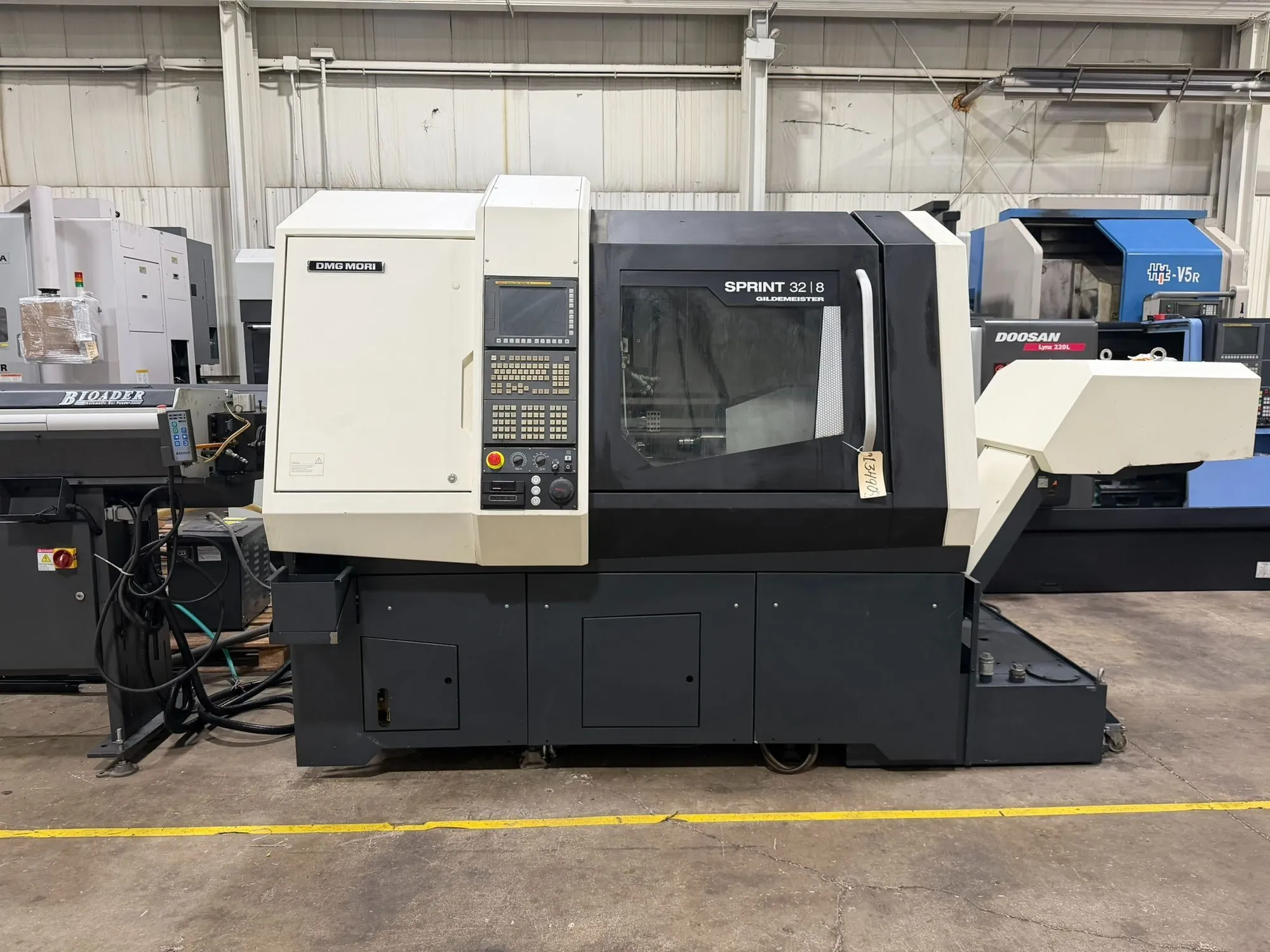 32MM DMG Mori Sprint 32/8 CNC Multiaxis Swiss Type Automatic Lathe, New 2017