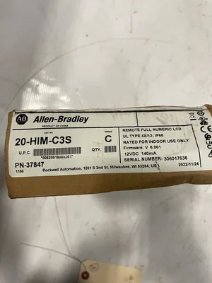 Allen-Bradley 20-HIM-C3S Ser C Powerflex HMI Keypad 12V 140mA 37847 -NIB