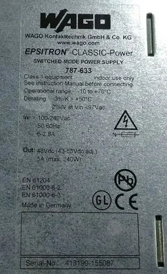 Used WAGO _UNKNOWN_ Power Supplies South Carolina US | Palmetto Automation #1506769