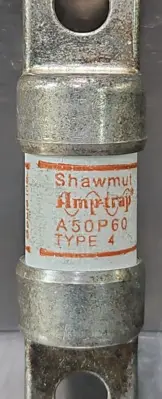 Ferraz Shawmut A50P60-4 AMP-TRAP Fuse Type 4 60A 500Volt loc4E9