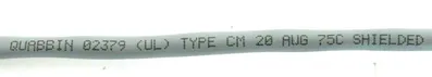 NEW QUABBIN LL51726 SHIELDED 2 CONDUCTOR CABLE 1000 FT W01-020-20X2BC1 20 AWG
