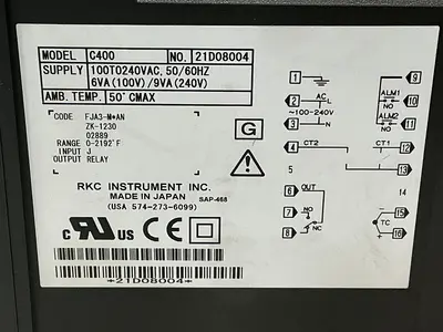 USED RKC INSTRUMENT C400-FJA3-M*AN
