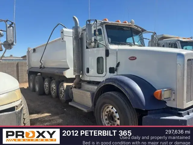 Used 2012 PETERBILT 365 Dump trucks Arizona US | Proxy Equipment #1388594