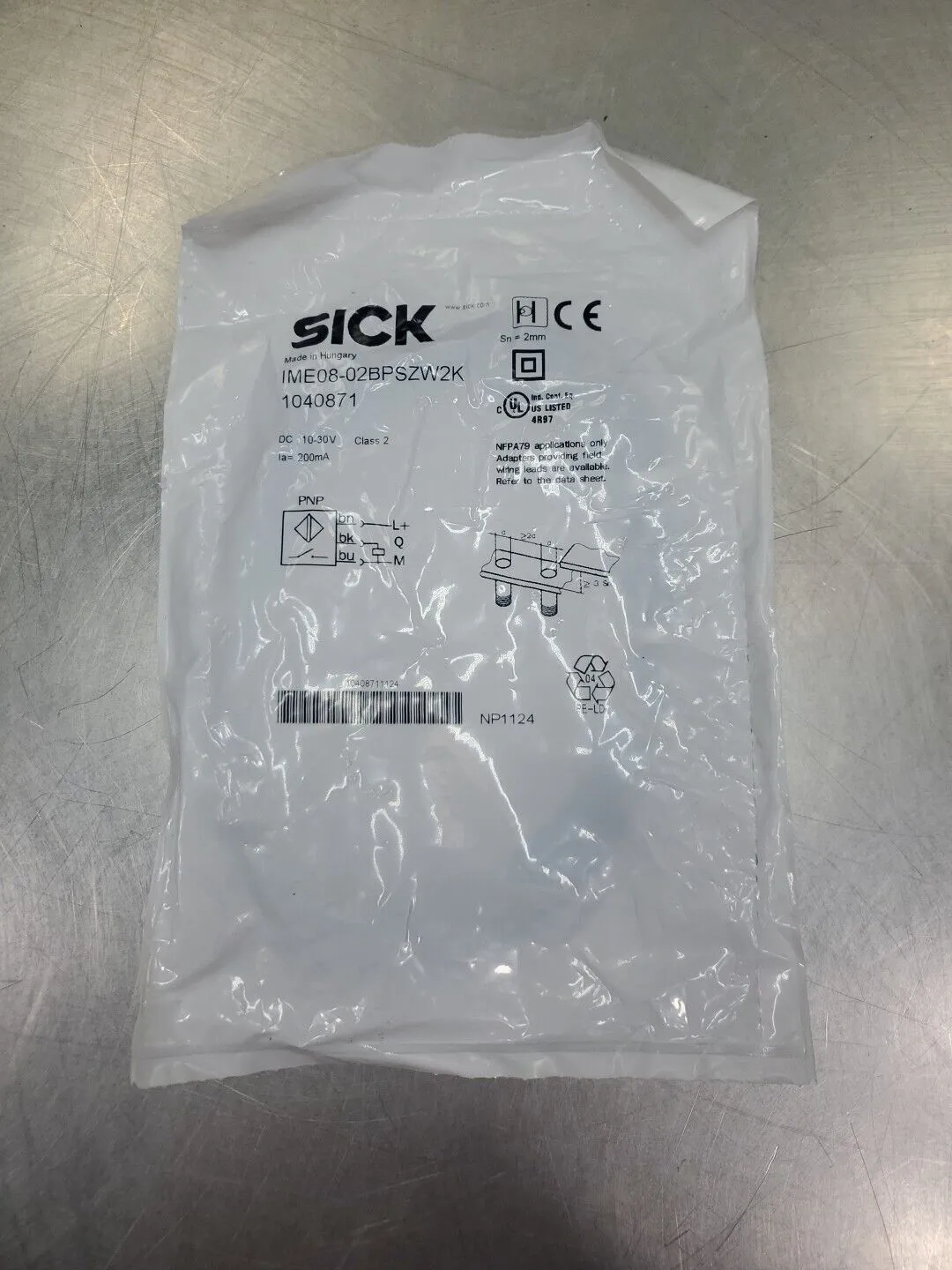 SICK IME08-02BPSZW2K (1040871) Inductive Proximity Sensor. 5D-36