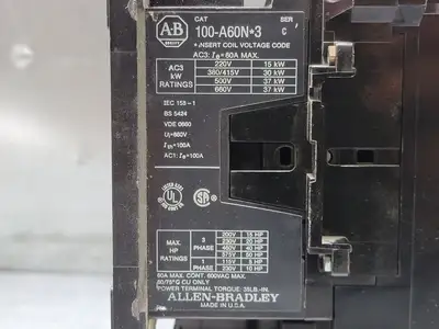USED ALLEN-BRADLEY 100-A60N*3
