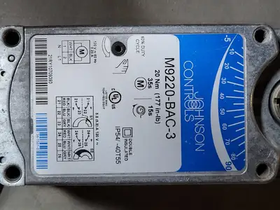 Used JOHNSON CONTROLS M9220-BAC-3 Electric Motor Driven Actuators British Columbia CA | Lenmark #255318