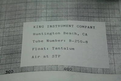 New | in-Stock King Instruments K74150B2508 Flowmeters California US | Davliegogo LLC #1707460