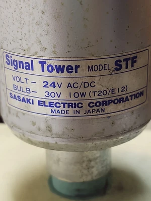 SASAKI Alarm Warning Stack Light Industrial Red Green Yellow Blue Signal Tower
