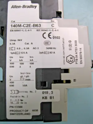 USED Allen-Bradley 140M-C2E-B63