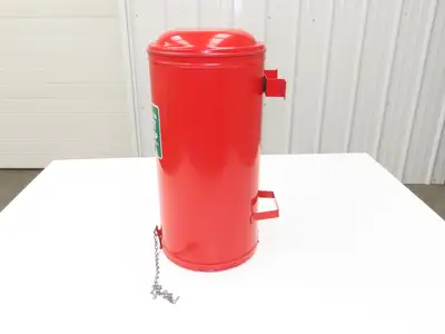 Cotton Goods Vintage Fite Rite Woolen Fire & First Aid Blanket With Cannister