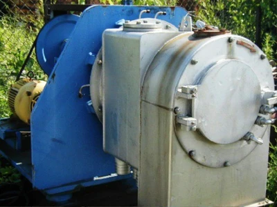 Krauss-Maffei SZ 21 single-stage pusher centrifuge, 316SS.