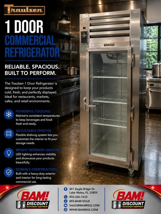 Used TRAULSEN UR30WT-A Display Refrigerators Florida US | BAM Discount Restaurant Equipment #1390524