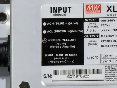 USED MEAN WELL XLG-150-24-A