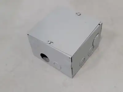 6"x6"x4" Screw Cover Junction Pull Box, 8 Knockouts