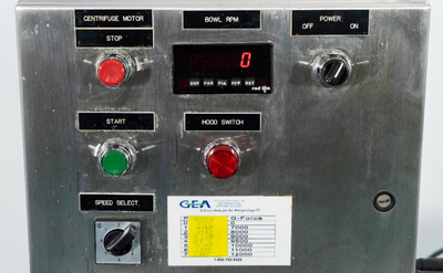 Westfalia CTC 1-06-107 lab clarifier centrifuge, 316SS.
