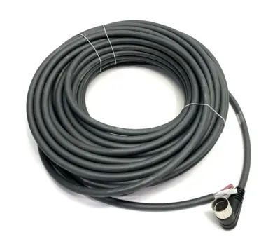 USED LUMBERG AUTOMATION FEMALE 90° POWER CABLE SINGLE END M23 19-PIN