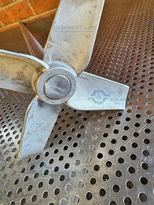 Used 40" STAINLESS STEEL MIXING SHAFT 1" DIAMETER W/ 6" IMPELLER Agitator Shaft California US | Equipment Lab #1415101