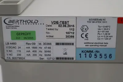 BERTHOLD 30366 / LB4460 NEW NO BOX STOCK G300
