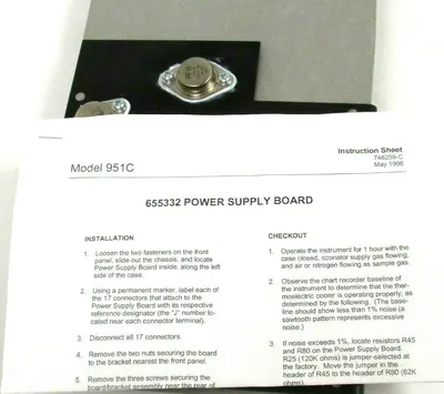 NEW EMERSON 951C 655332 POWER SUPPLY BOARD