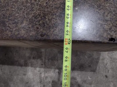 96" X 48" X 16" HERMAN GRANITE SURFACE PLATE W/ STAND: STOCK #23472