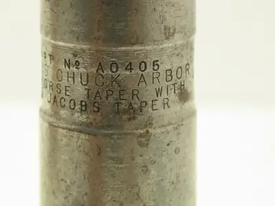 Jacobs 20N Drill Chuck Heavy Duty Ball Bearing 3/8-1" Cap No 4 Morse Shank