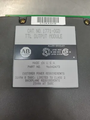 Allen Bradley 1771-OGD TTL Output Module. 3D-39