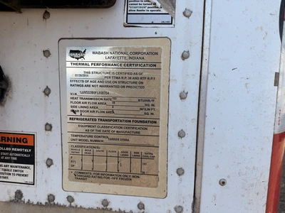 Used 2015 WABASH TRA/REM VAN RFALHSA WITH REFER UNIT. Reefer Trailers Michigan US | Miedema Asset Management Group #1468120