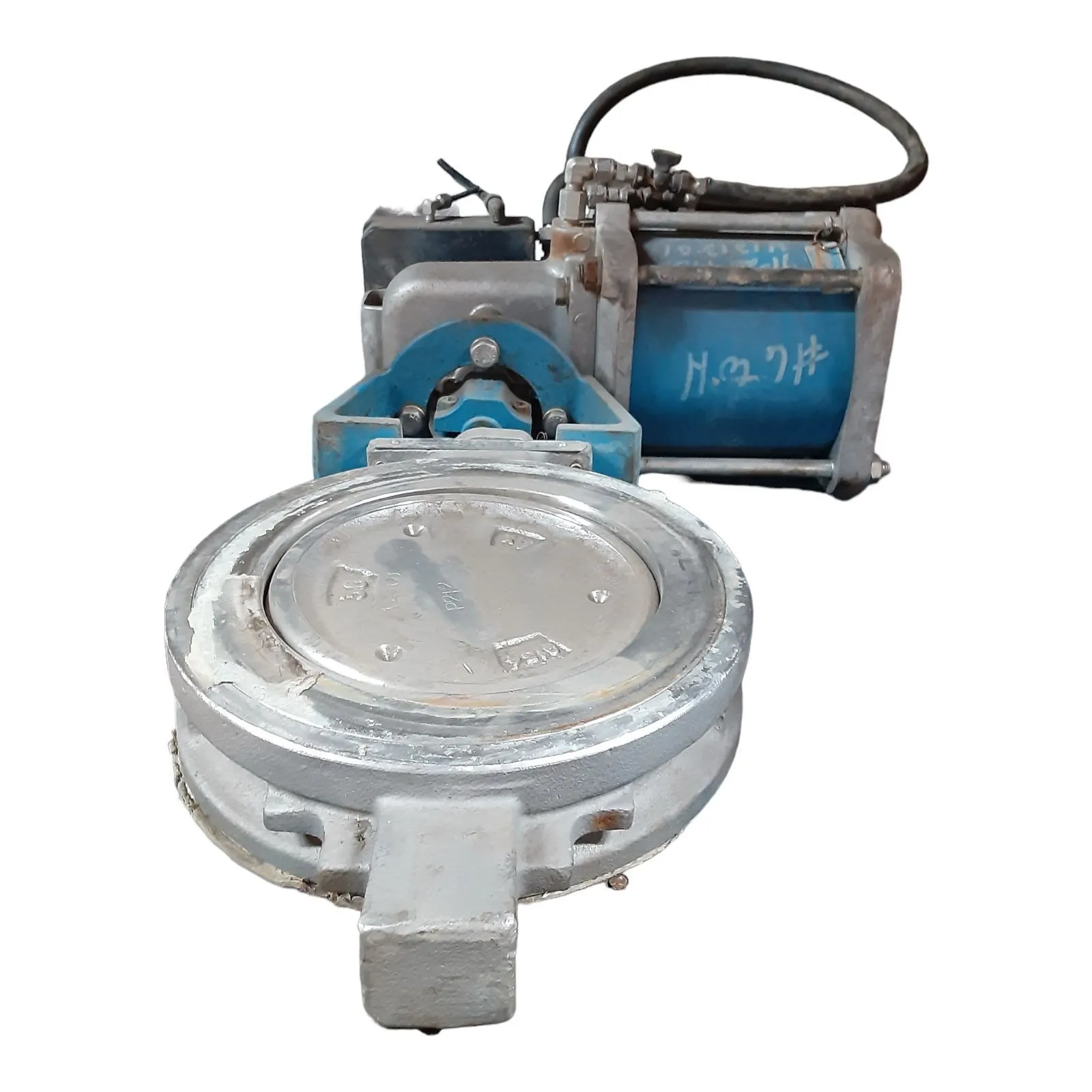 USED NELES JAMESBURY BUTTERFLY VALVE