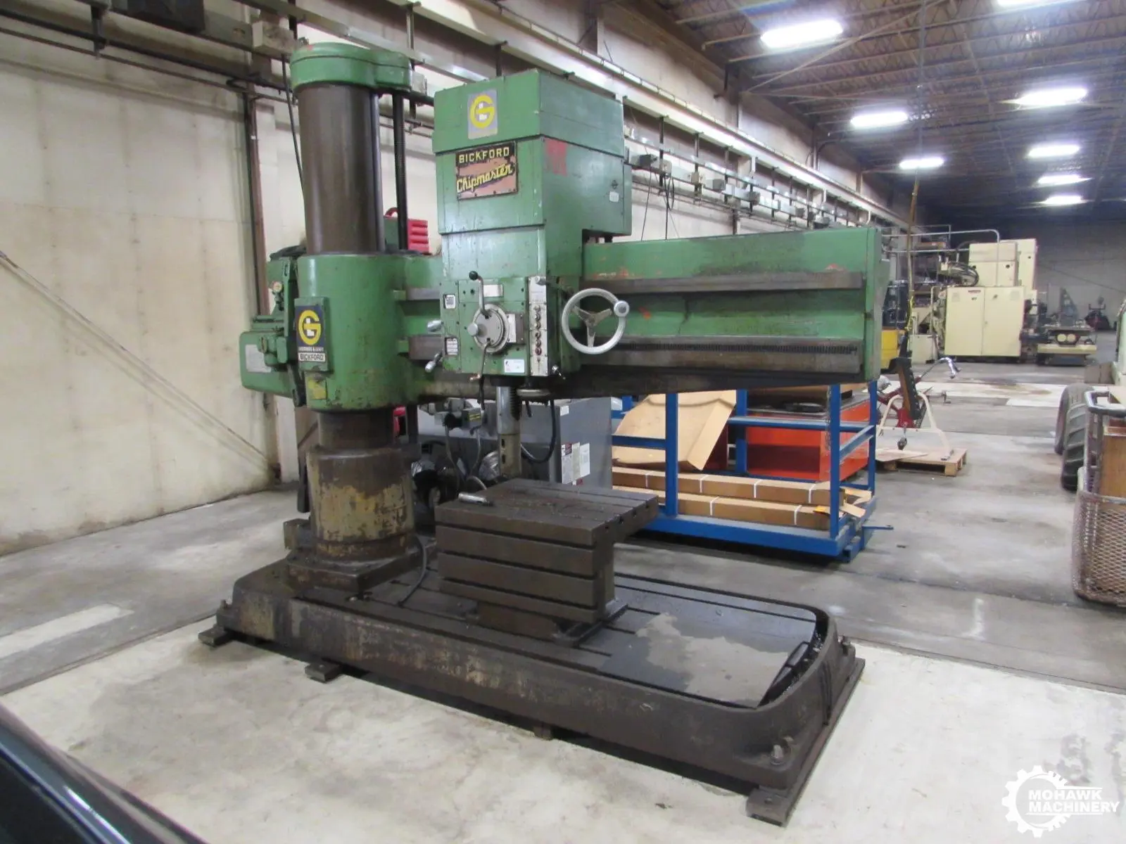 6'15" GIDDINGS & LEWIS/BICKFORD "CHIPMASTER 962" RADIAL DRILL w/TAPPING - #5 MT