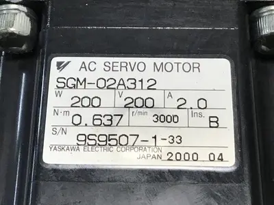 USED YASKAWA SGM-02A312